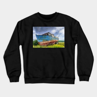 Old Fishing Boat Crewneck Sweatshirt